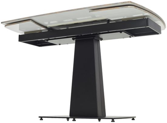 Стол BALDE 140 GLOSS AMBER JADE SOLID CERAMIC / BLACK