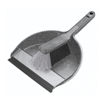Комплект щетка-сметка "Grenada" с совком с кромкой (гранит светло-серый)