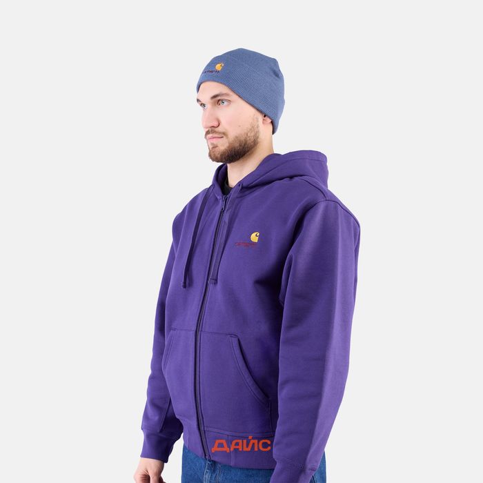 Шапка Carhartt WIP American Script Beanie  артикул:I034235_positano - купить в магазине Дайс