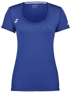 Футболка для девочки теннисная Babolat Play Cap Sleeve Girl - небесный