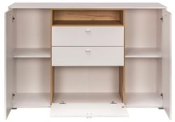 Комод Бэль 10.95 белый премиум / дуб золотой craft