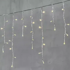 Светодиодная бахрома 4,9*0,5 м., 240 теплых белых LED ламп, прозрачный провод ПВХ, Beauty Led (PIL240-10-2WW)