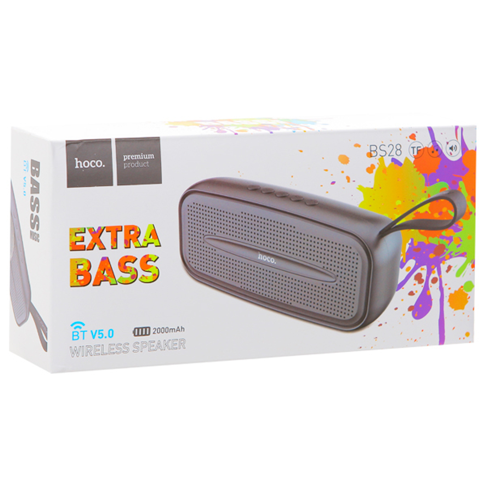 Портативный Динамик Hoco BS28 Torrent Wireless Speaker Metal Gray.
