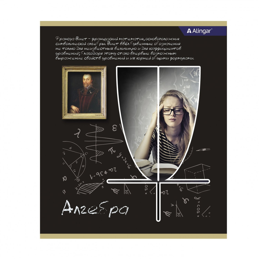 Комплект предметных тетрадей А5 36л., 10 предметов, со справочным материалом, на скрепке, мелованный картон (стандарт), Alingar "К доске!"