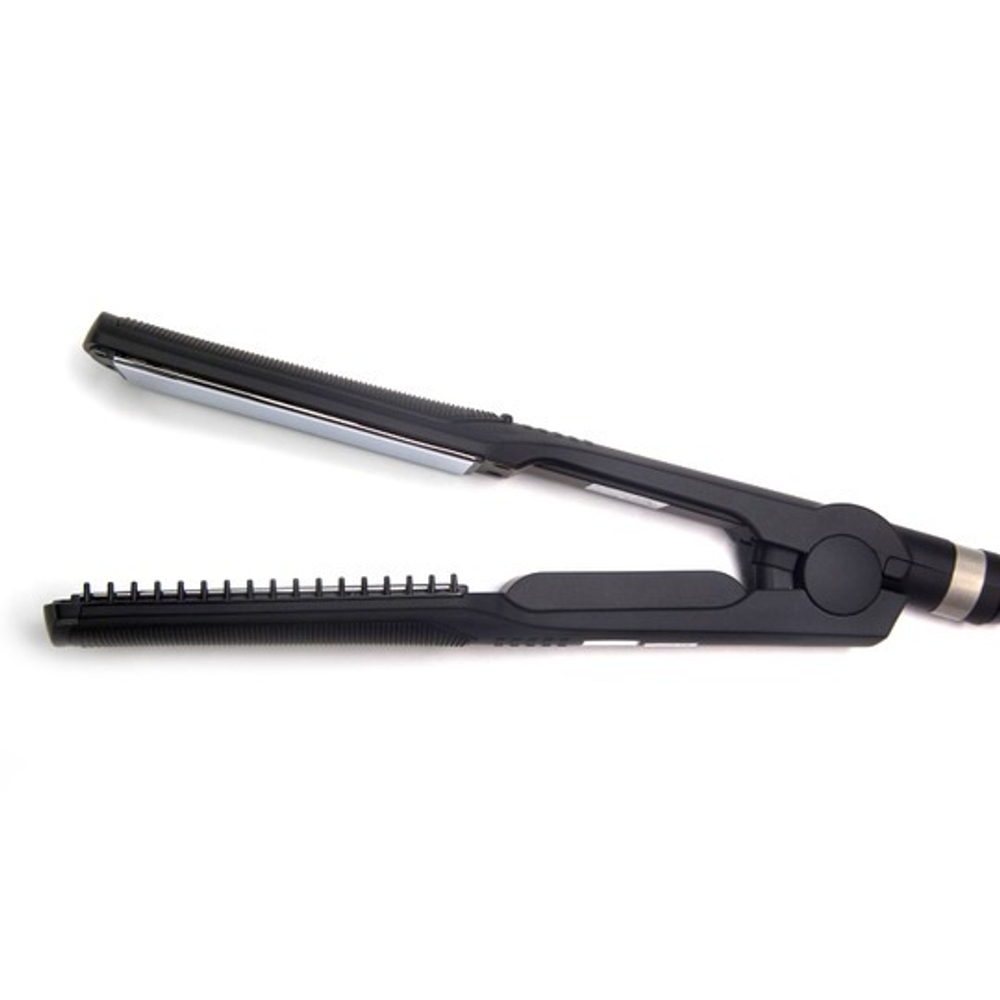 Утюжок для выпрямления волос с зеркальным титановым покрытием