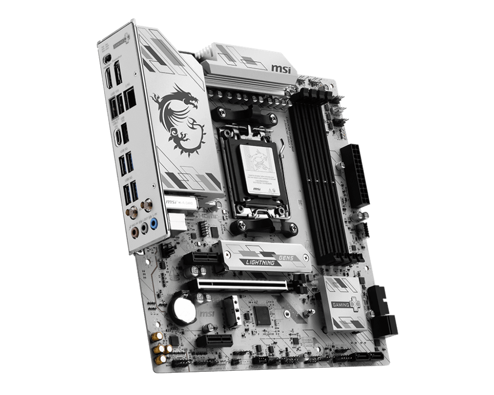 Материнская плата MSI B850M GAMING PLUS WIFI6E AM5 4xDDR5 4xSATA RAID 2xM.2 DP HDMI Type-C mATX