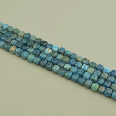 Нитка Апатит 38 см. (Без замка) - Бирюзовая