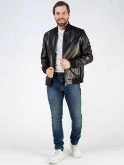 Кожаная куртка демисезонная Турция бомбер