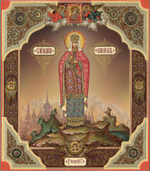 Икона святая Елена Сербская на дереве на левкасе мастерская Иконный Дом
