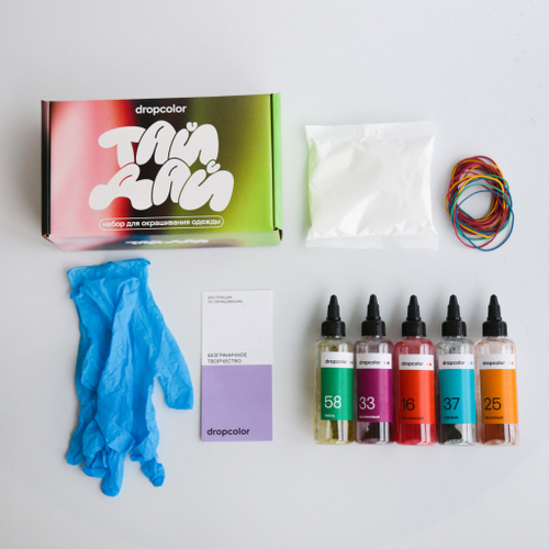 Тай-дай сет в бутылочках 5 цветов №9