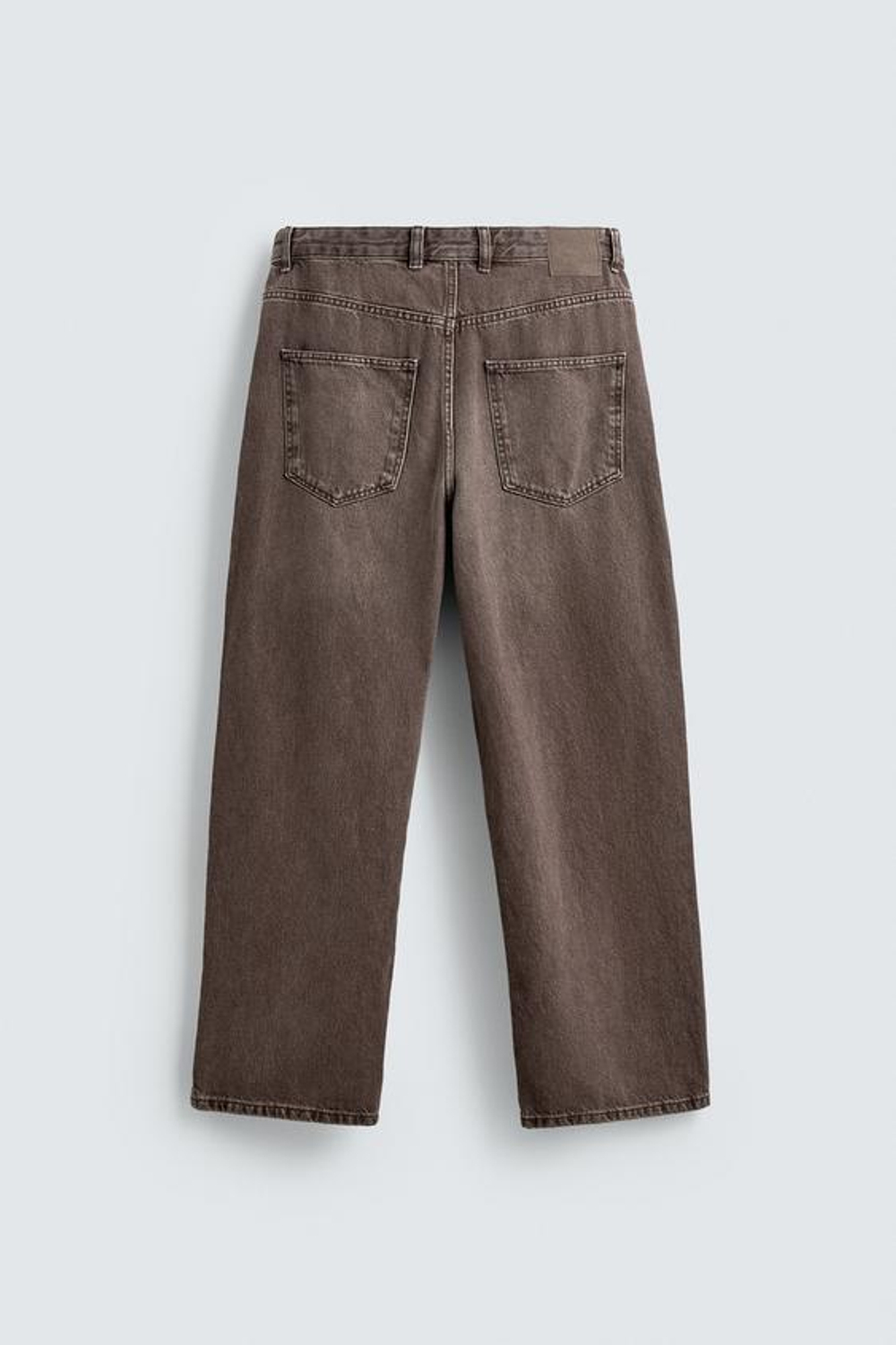 ZARA ДЖИНСЫ BAGGY FIT, КОРИЧНЕВЫЙ