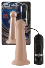 Вибрирующий анальный стимулятор на присоске G 4 Probe Tip (Цвет: телесный)