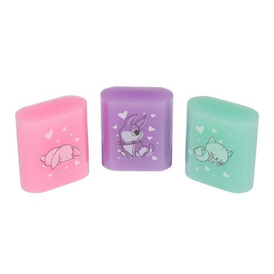 Ластик "HappyGraphix Pastel", 3 цвета (Bruno Visconti)