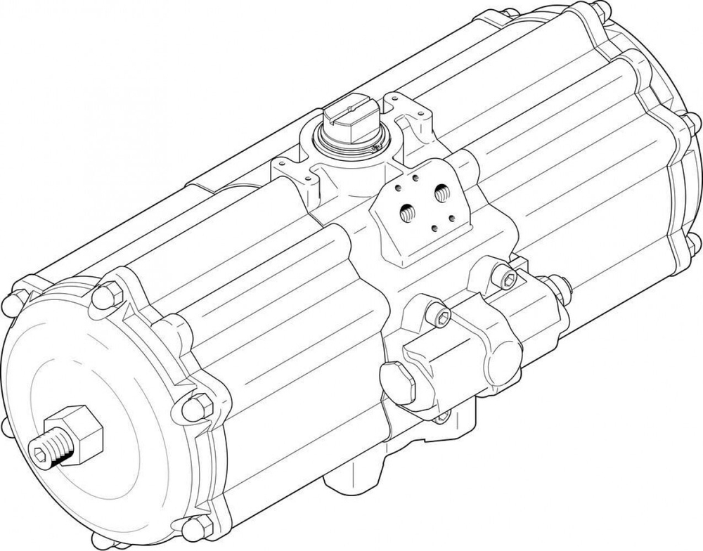 DAPS-3840-090-R-F16-T6 Неполноповоротный привод