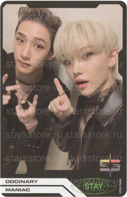 Фотокарта Bang Chan & Felix Stray Kids - [ODDINARY]