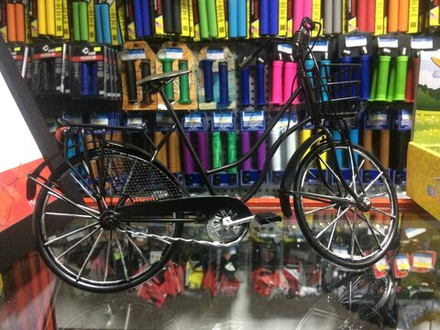 Декоративный ретро велосипед, ручная работа (черный) размер 25X17X9
