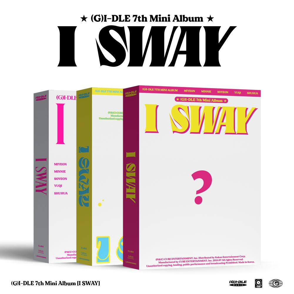 Альбом (G)I-DLE - I SWAY 7th Mini Album 3 Version SET