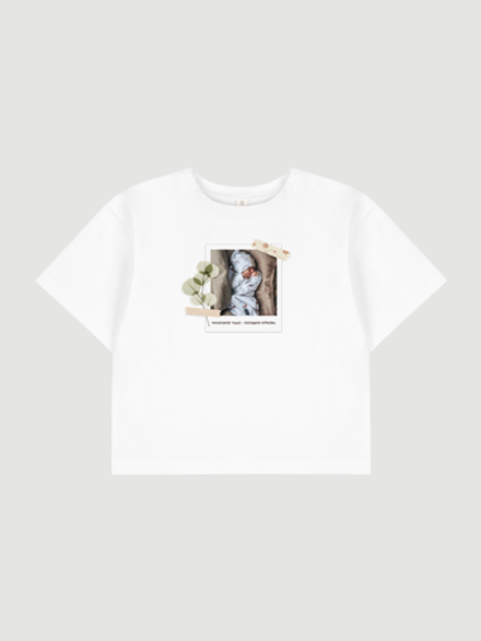 Футболка оверсайз с персонализацией Mjölk White