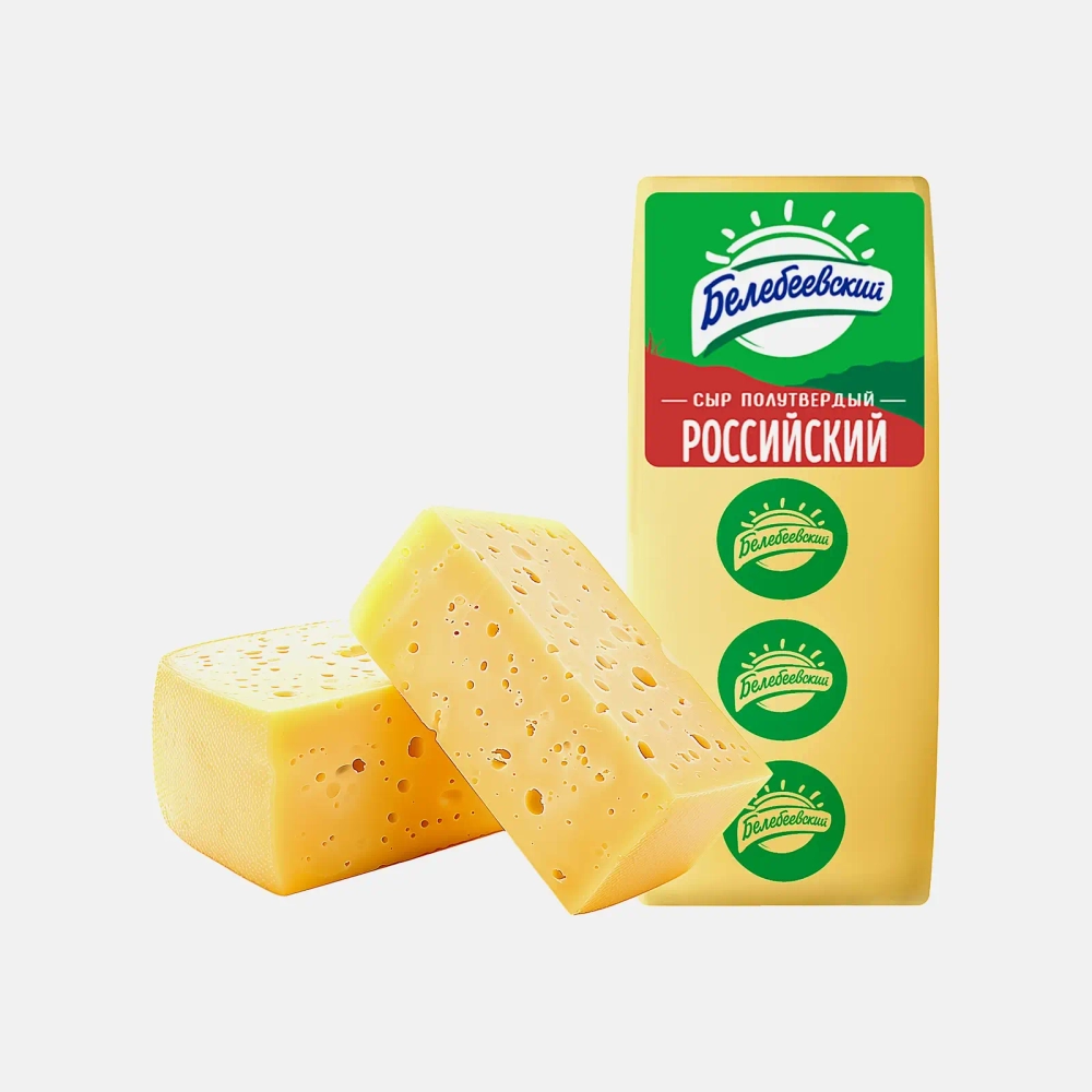 Сыр Белебеевский МК Российский 50% весовой