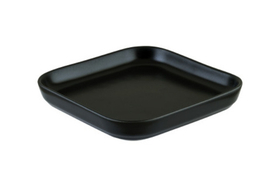 Тарелка квадр. 150*140 мм. без полей Муд Черный /1/6/864/