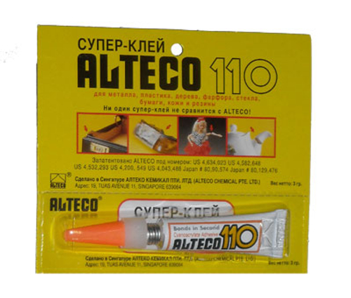 Супер-клей Alteco 110, 3г