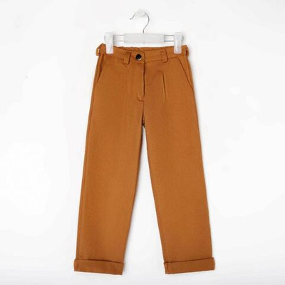 Брюки д/мальчика MINAKU:Casual collection KIDS, цвет рыжий, р.122. 6535048