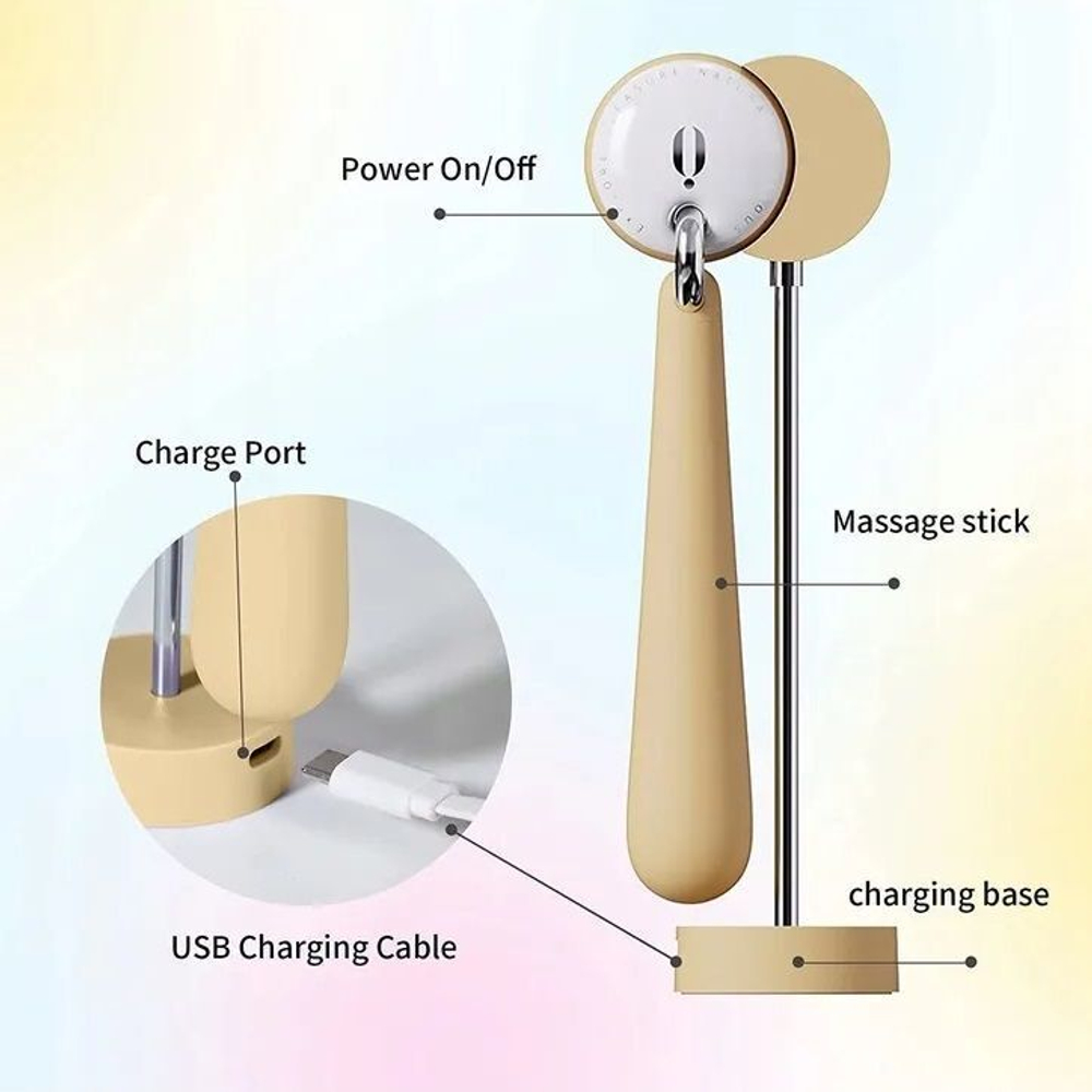 Желтый клиторальный стимулятор Moonflow (Цвет: желтый)