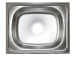 Мойка накладная нержавейка 40*50см, глубина 130/100мм, без сифона