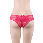 Кружевные трусики с доступом, розовые, XS-S