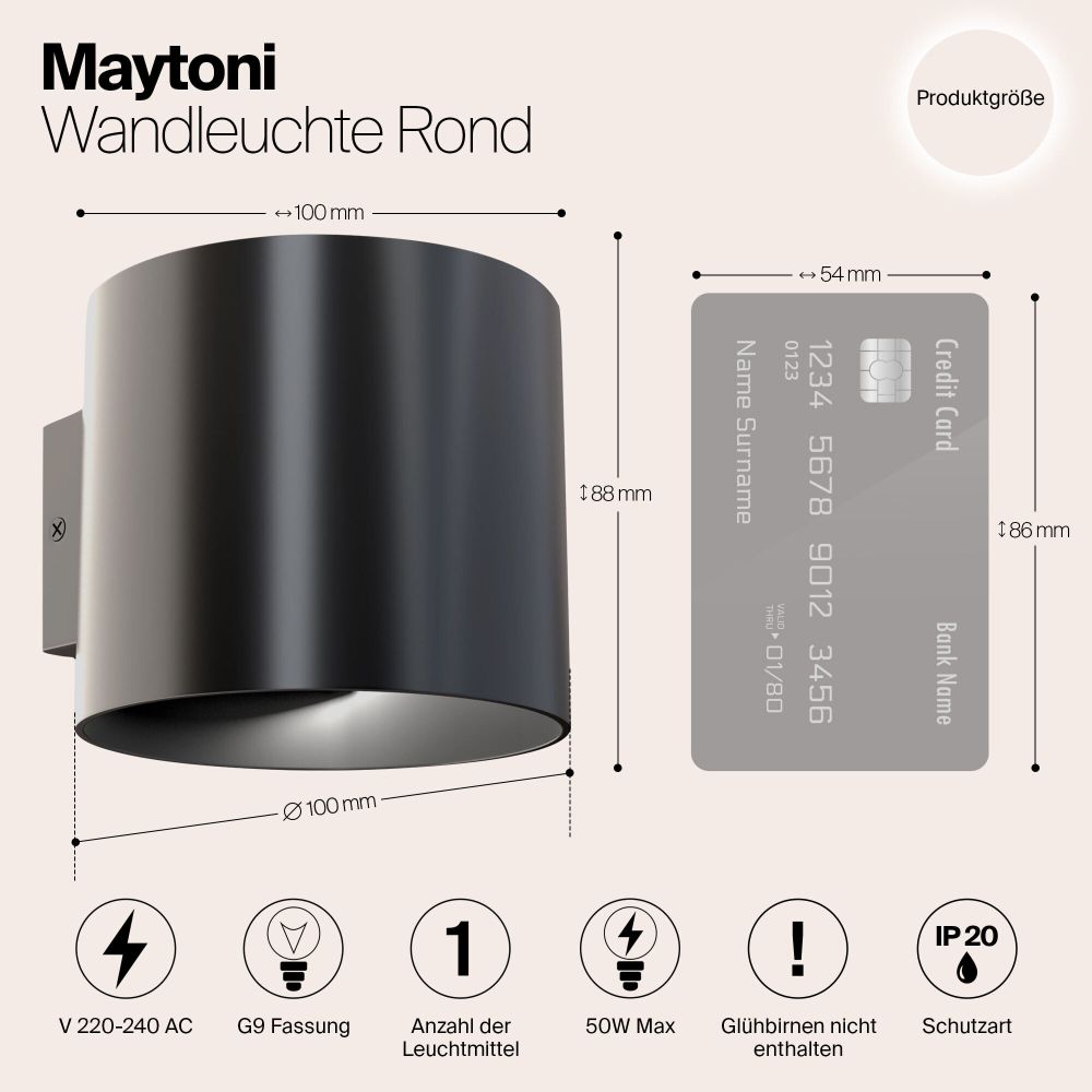 Настенный светильник (бра) Technical C066WL-01B