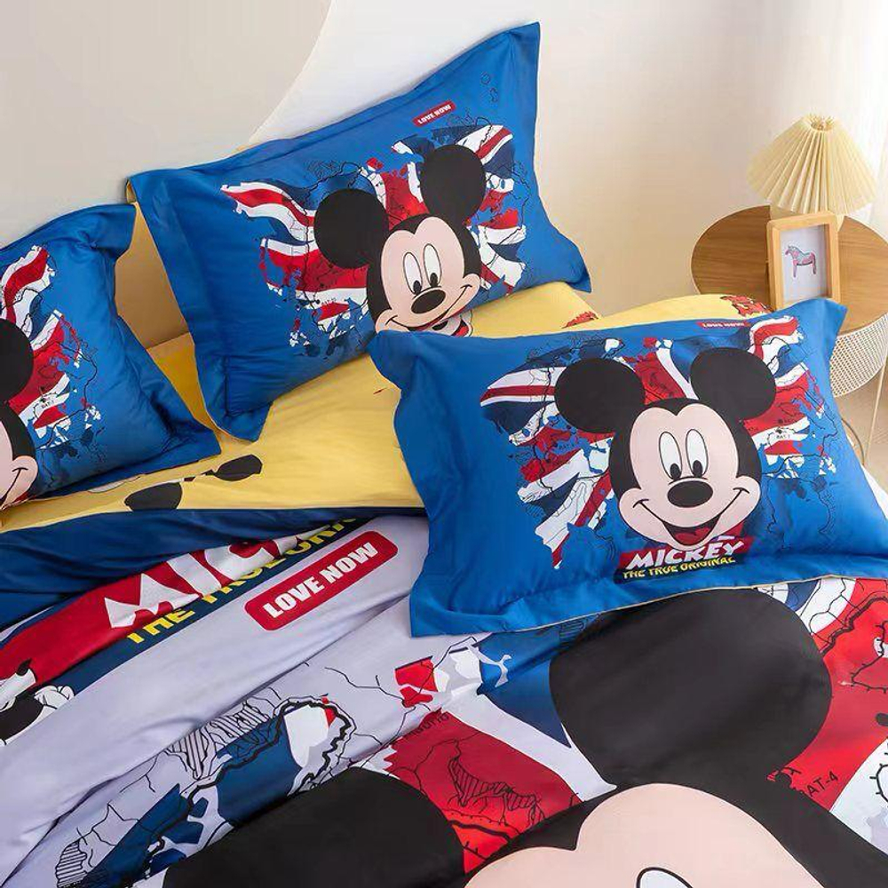 Постельное белье DISNEY 1.5 Полуторка Сатин Микки Маус