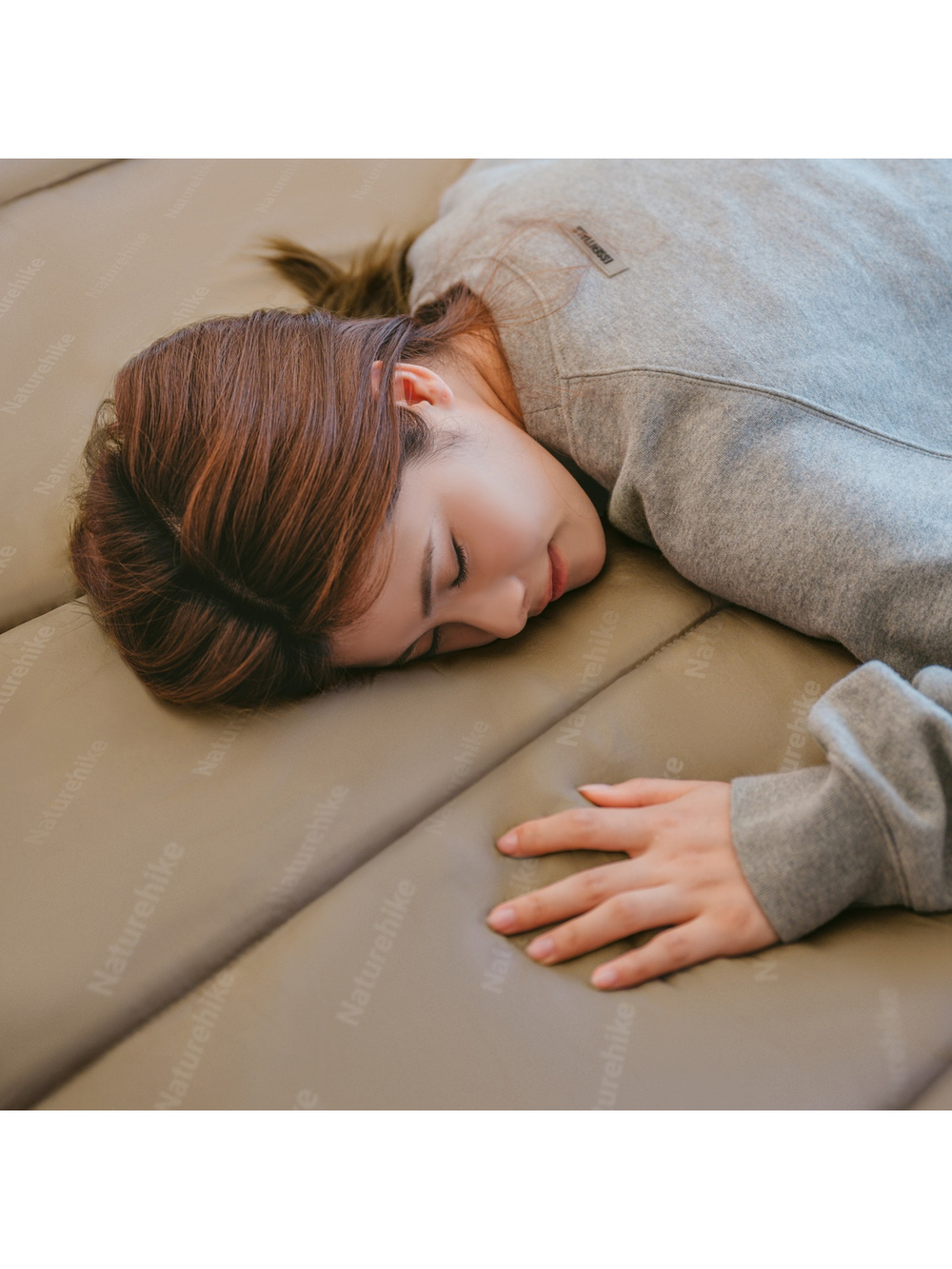 Мешок спальный Naturehike Sunny Day PL02 U250, (190+30)х80 см, (правый) (ТК: +8C), коричнево-зеленый