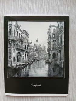 Тетрадь 48 листа А5+. "Города", общая, клетка. Формат А5+ (163*203 мм). Арт.120030. С полями. Комплект 5 шт.