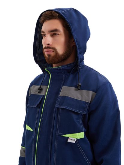 Костюм "Грань" (куртка с капюшоном+п/к) цв. синий