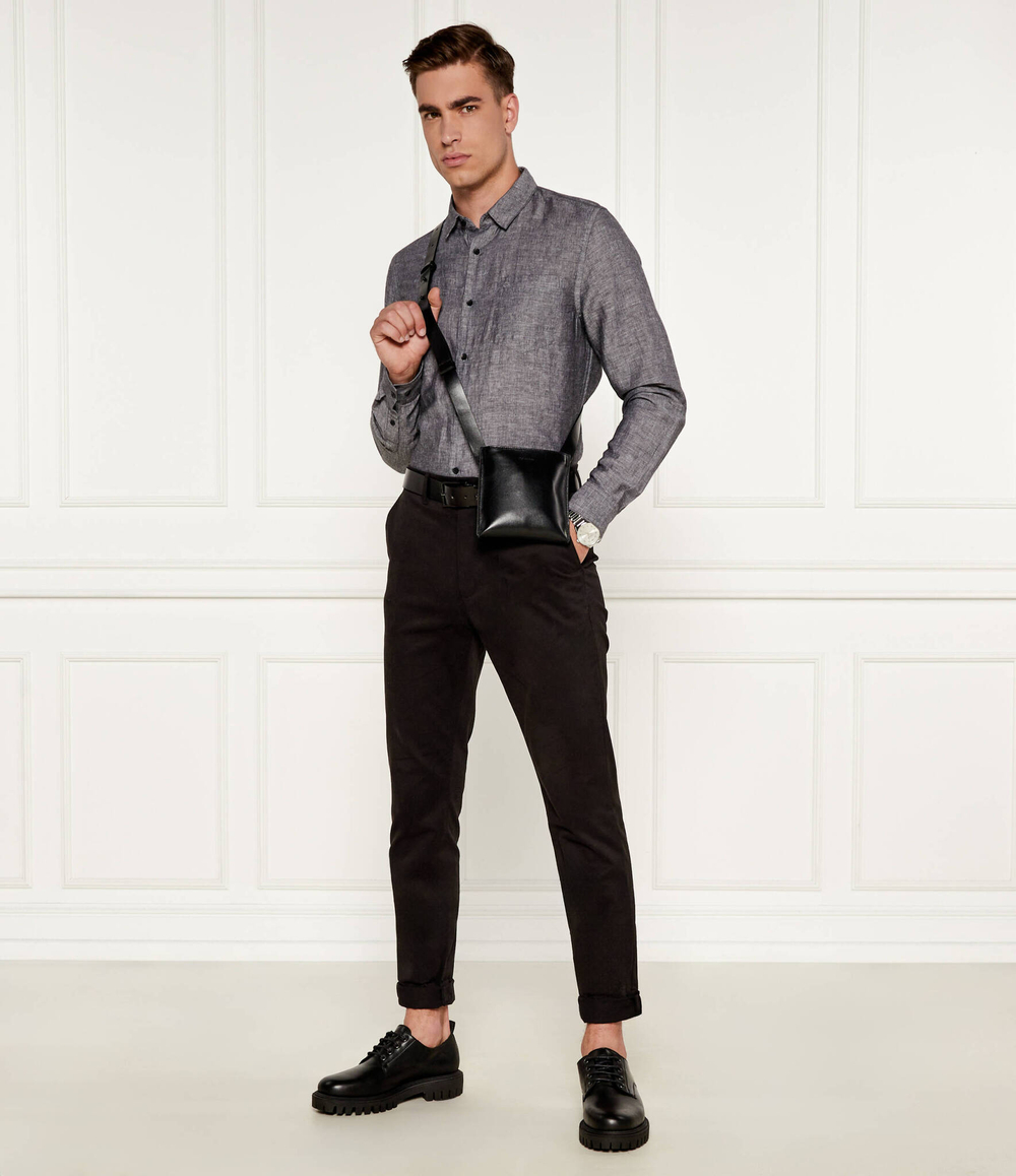 Льняная рубашка Calvin Klein - серый(K10K108664)