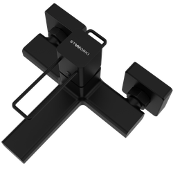 Смеситель для ванны с душем STWORKI Брамминг S40100BK матовый чёрный