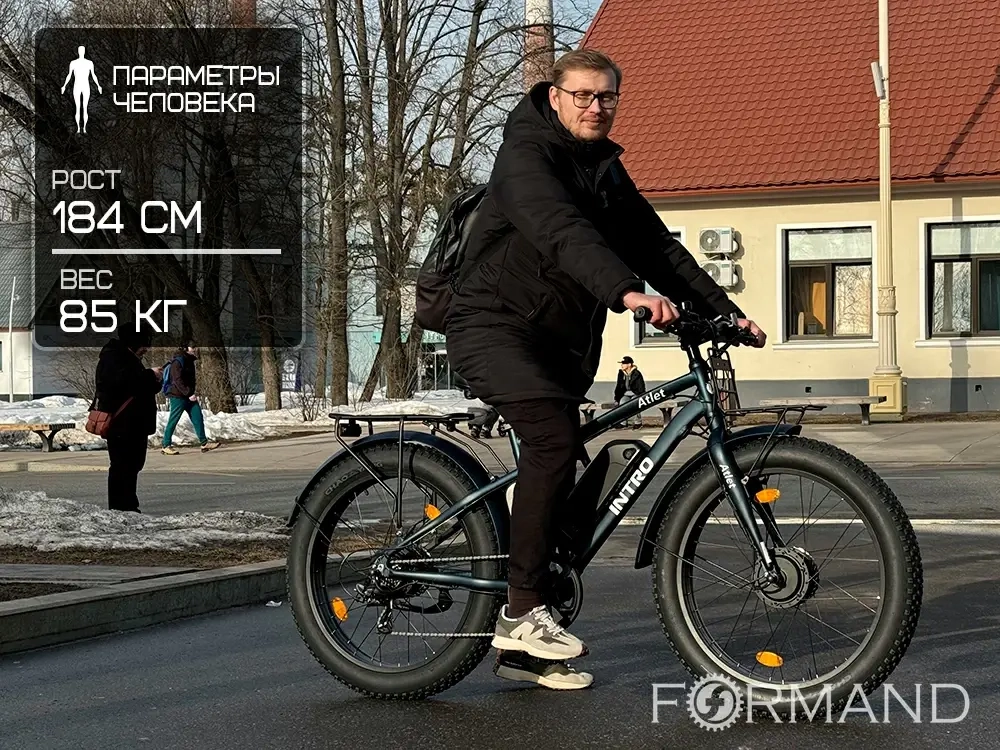 Электрофэтбайк INTRO Atlet (синий)