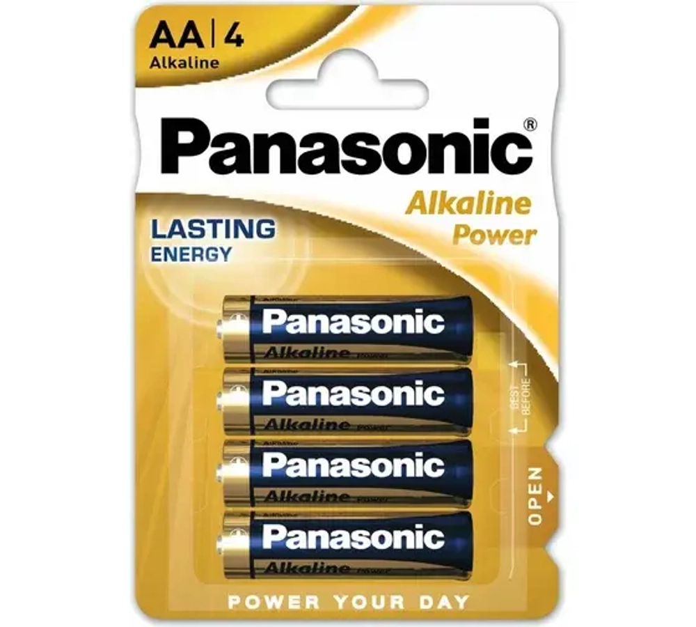 Батарейка Тип "АА" Panasonic Alkaline LR6 4шт/бл