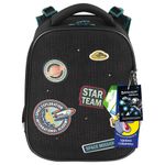 Ранец BRAUBERG PREMIUM, 2 отделения, с брелком, "Space mission", LED ЛАМПОЧКИ, 38х29х16 см, 270599