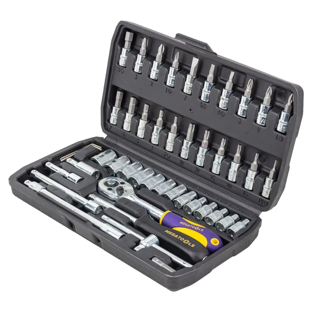 Набор инструментов 46пр.1/4'' MEGATOOLS MT-2462-5