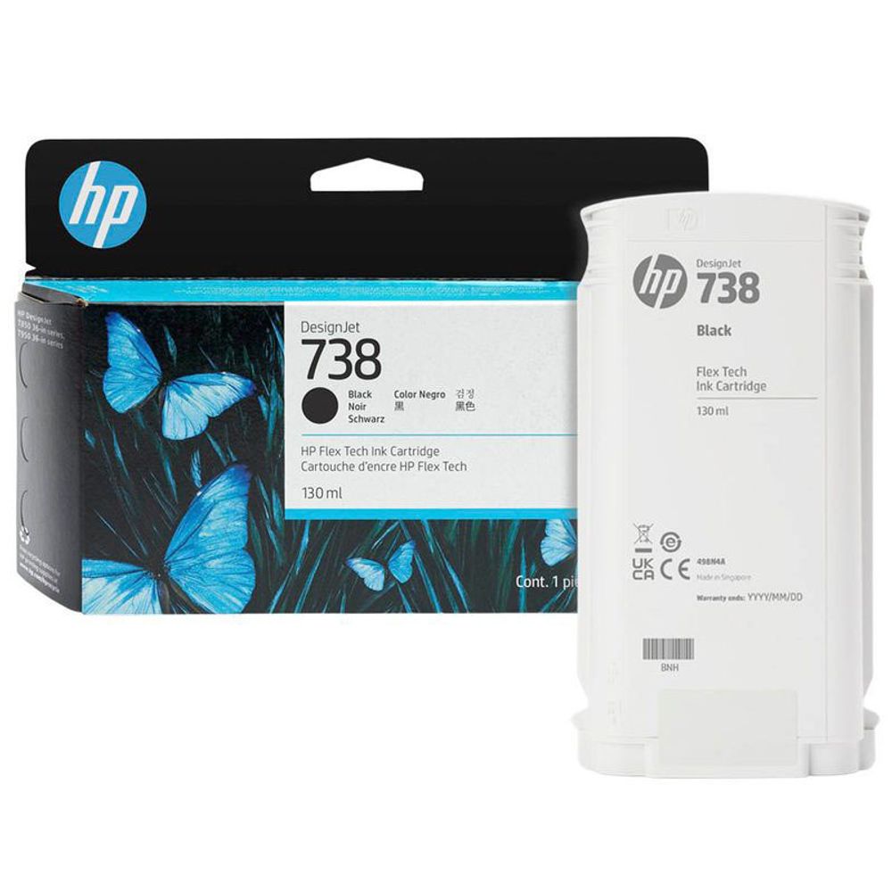 Картридж HP 738 для HP DesignJet T850, T950 130ml black