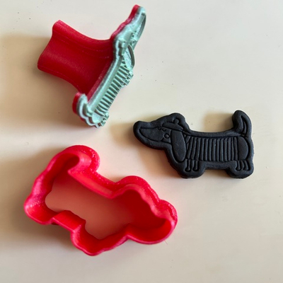 Штамп с вырубкой "Таксик"