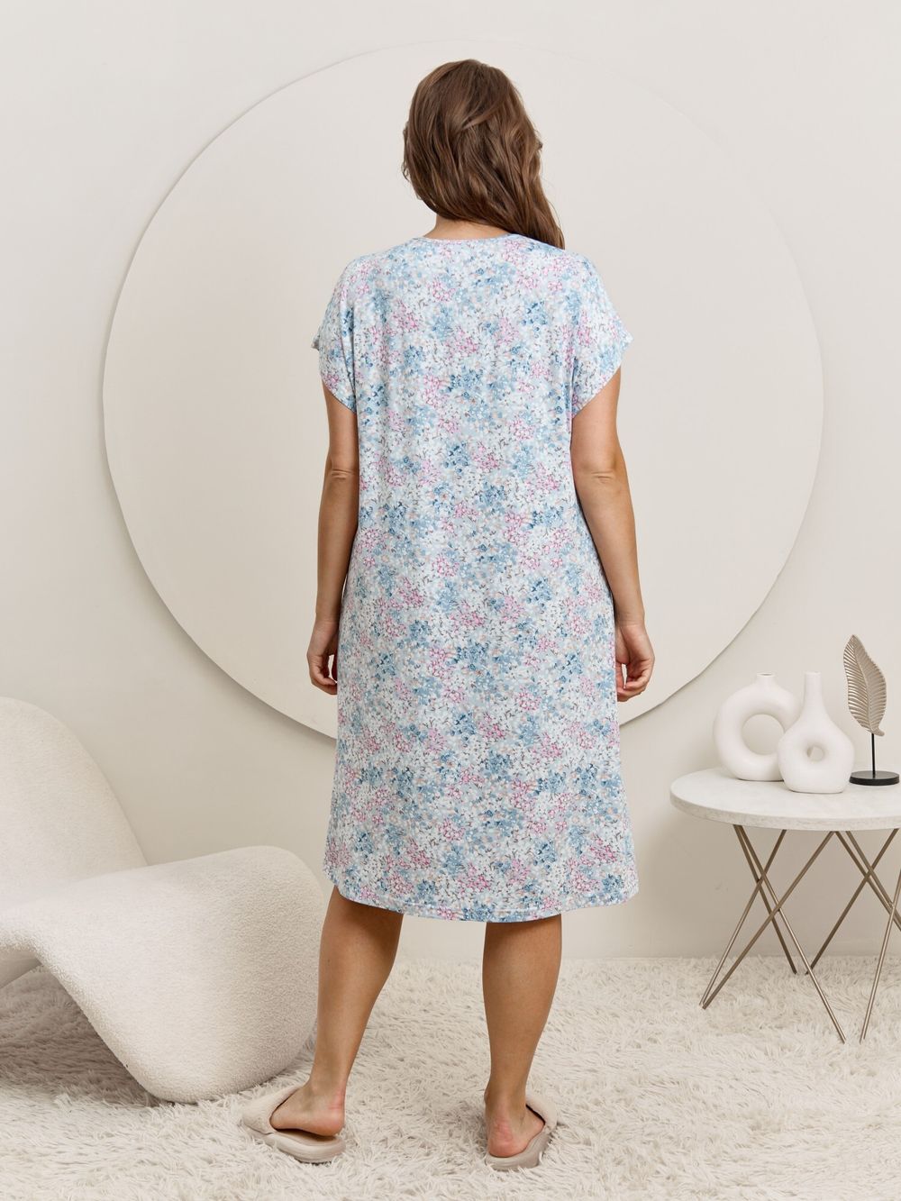 Ночная сорочка Юстина Виотекс ГОЛУБОЙ