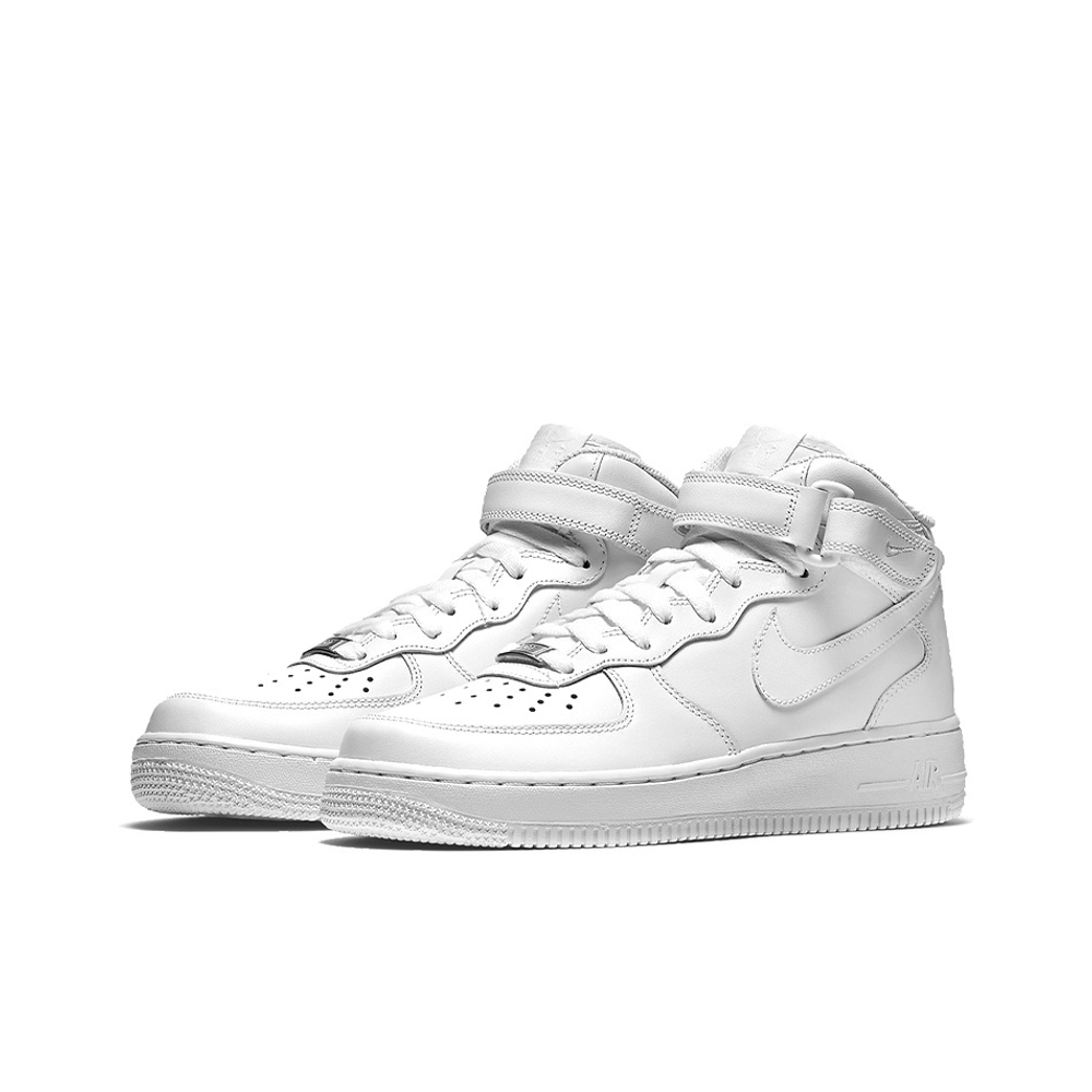 Кроссовки Nike Air Force 1 Mid Leather Triple White