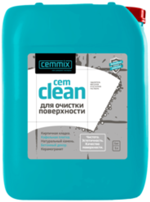УДАЛИТЕЛЬ ВЫСОЛОВ И ОСТАТКОВ РАСТВОРА "CEMCLEAN"  5 Л (КОНЦЕНТРАТ) (1/128) "CEMMIX"