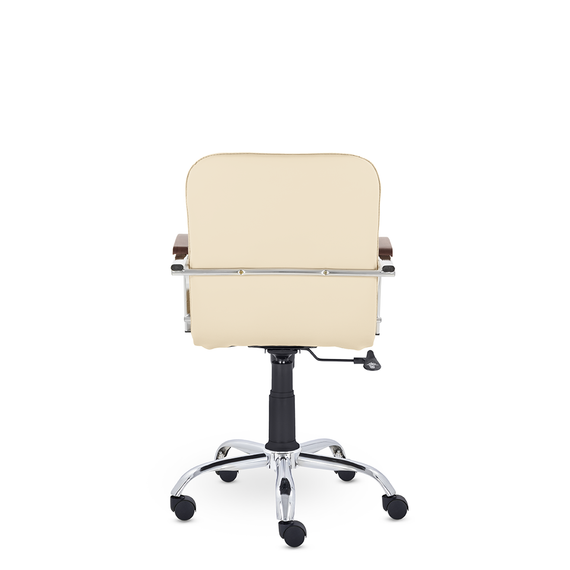 Кресло Самба GTP TG СН D8 (темный орех) S-0428 (бежевый)