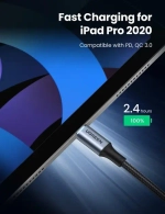 Кабель USB C - USB C, 480Mbps, 5A, QC4.0/PD3.0, 100W, 2m, UGREEN 70429