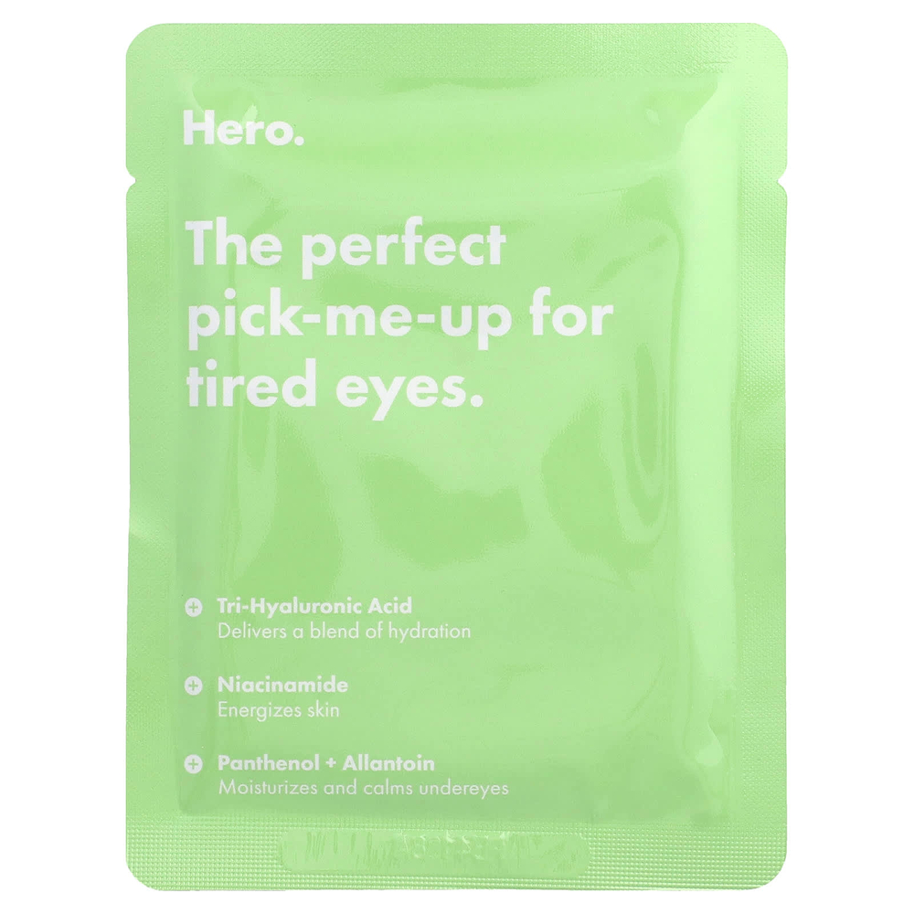 Hero Cosmetics, Mighty Patch®, от усталости глаз, 6 гидрогелевых патчей