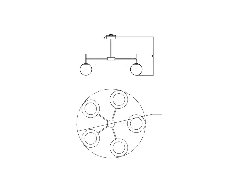 Подвесной светильник Freya FR5202PL-05BS