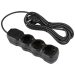 Удлинитель Engy "Гранд" 5м/3роз с заземлением (ПВС 3х0.75) черный